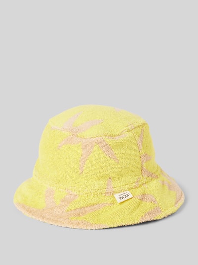 WOUF Czapka typu bucket hat z froty Żółty 1