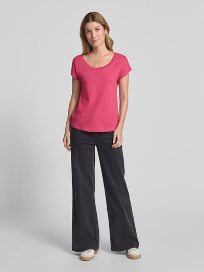 Marc O'Polo Regular Fit T-Shirt aus reiner Baumwolle Pink 1