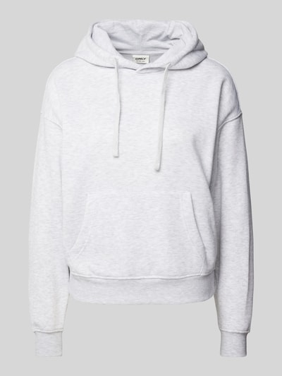 Only Regular Fit Hoodie mit Tunnelzug Modell 'BEST' Hellgrau Melange 1