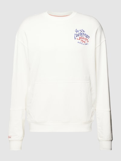 Scotch & Soda Sweatshirt met kangoeroezak Offwhite - 2