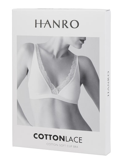 Hanro Bralette met stretch, model 'Cotton Lace' Wit - 3