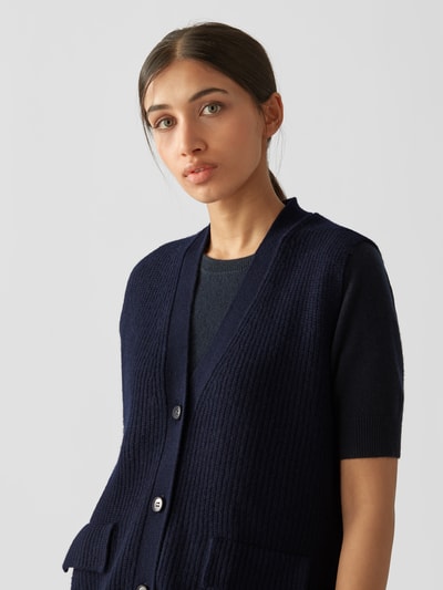 Lisa Yang Strickjacke aus Kaschmir Marineblau 6