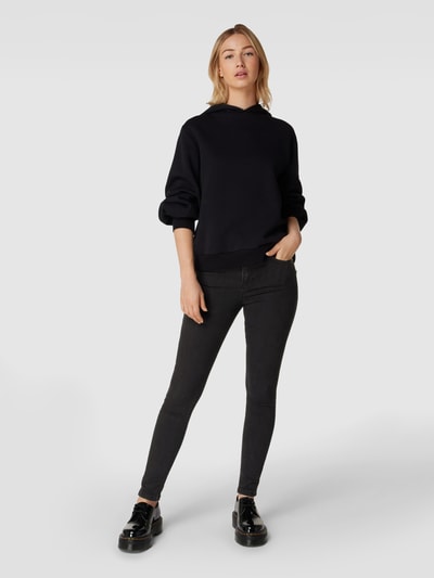 Review Jeansy z wysokim stanem o kroju skinny fit z dodatkiem streczu  Czarny 1