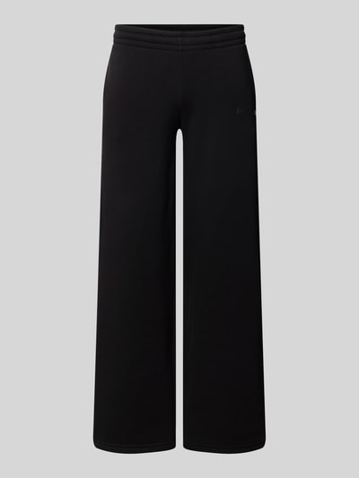 REVIEW Straight Fit Sweatpants aus Baumwoll-Mix mit Logo-Print Black 1