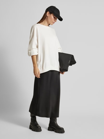 VILLA SOPHIE Oversized sweatshirt met ronde hals, model 'ESSENTIALS' Offwhite - 1