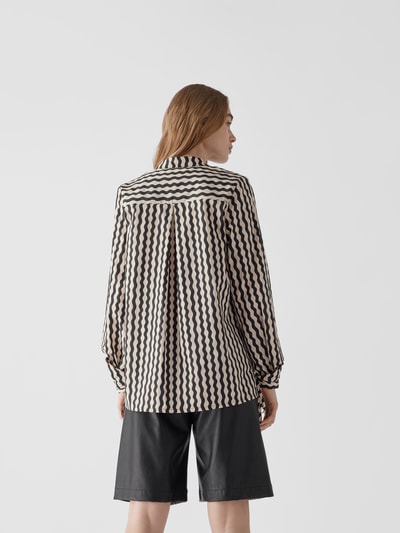 By Malene Birger Schluppenbluse mit Streifenmuster Black 5