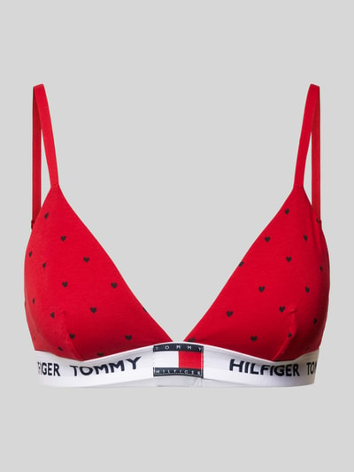 TOMMY HILFIGER BH mit elastischem Label-Bund Modell 'TRIA' Rot 1