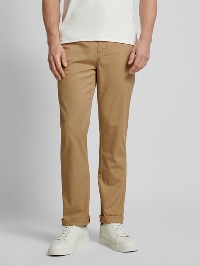 Tommy Hilfiger Chino met achterzakken, model 'DENTON' Kaki - 4