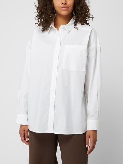 Minimum Overhemdblouse van biologisch katoen, model 'Lucalis' Offwhite - 4