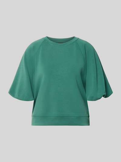 Produktfoto, Oversized Sweatshirt mit Ballonärmeln von BOSS Orange, Optik: Unifarben, Passform: Oversize, Rundhals, Ärmelform: Ballonärmel