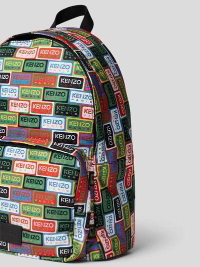 Kenzo Rucksack mit Allover-Logo Grün 3