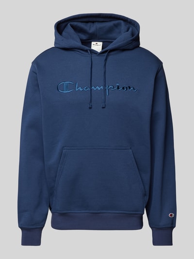 CHAMPION Hoodie mit Label-Stitching Marine 2