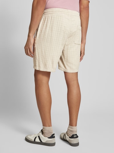 Only & Sons Loose Fit Shorts aus Viskose-Mix mit Leinen-Anteil Modell 'TEL' Beige 5
