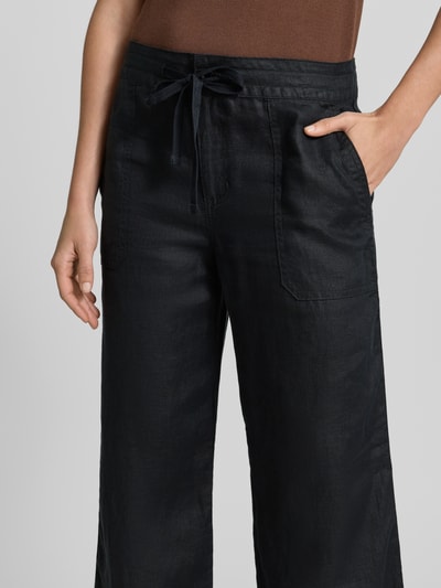 Lauren Ralph Lauren Regular Fit Weite Hose aus reinem Leinen Dunkelblau 3