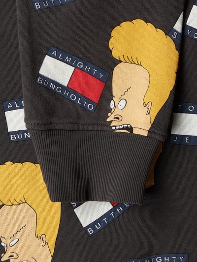 Tommy Jeans Hoodie mit 'Beavis und Butt-Head™'-Print Black 3