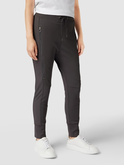 MAC Sweatpants mit Reißverschlusstaschen Modell 'Future 2.0' Dunkelgrau 4