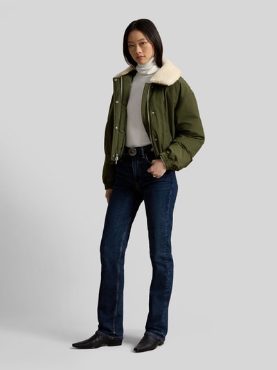 Polo Ralph Lauren Regular Fit Bomberjacke mit Teddykragen Oliv 1