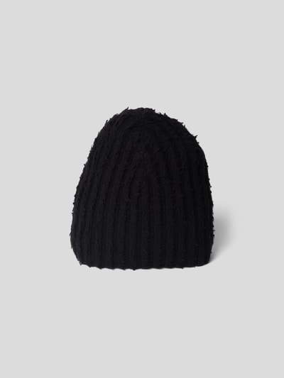 Roberto Collina Beanie aus Kaschmir-Woll-Mix Schwarz 4