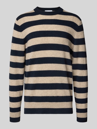 FTC-Cashmere Kaschmirpullover mit Rundhalsausschnitt Marine 2
