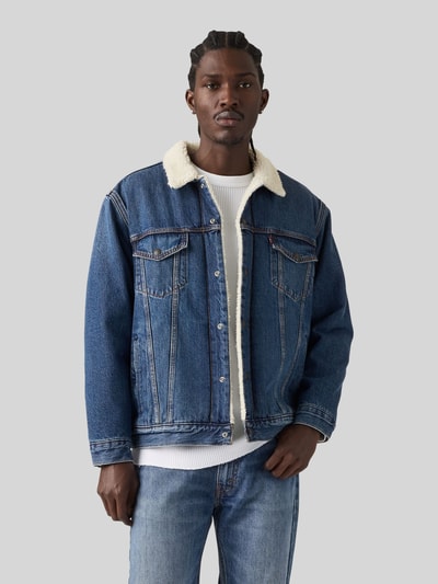 Levi's® Relaxed Fit Jeansjacke aus reiner Baumwolle mit Teddyfutter Jeansblau 4