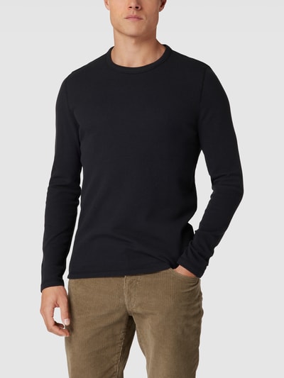 MCNEAL Longsleeve mit Waffel-Struktur Modell 'LOYDIE' Black 4