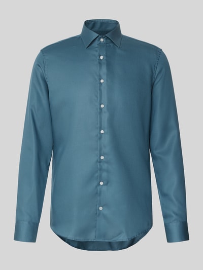 SEIDENSTICKER Slim Fit Business-Hemd mit Kentkragen Gruen 2