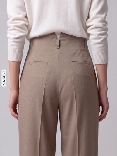 MAX&Co. Barrel Fit Bundfaltenhose mit Viskose-Anteil Modell 'BRUNO' Camel 3