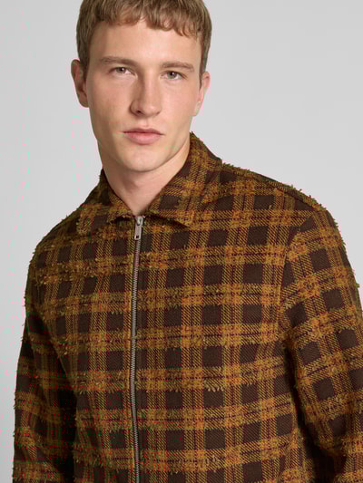 REVIEW Regular fit vrijetijdsoverhemd met ritssluiting Beige - 3