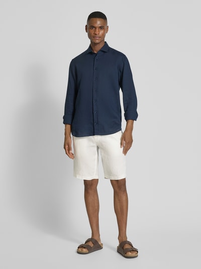 Marc O'Polo Regular Fit Shorts aus reinem Leinen Modell 'RESO JOGGER' Offwhite 1