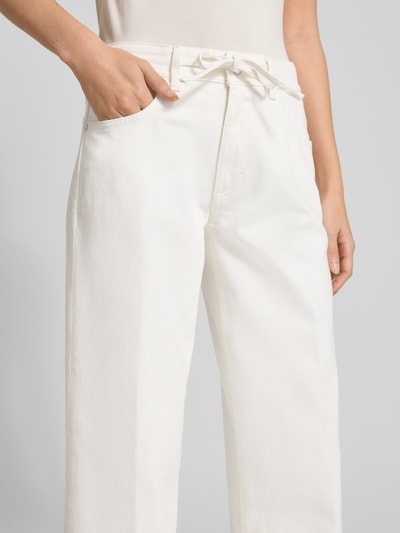 Brax Wide Fit Jeans mit Bindegürtel Modell 'MORGAN' Offwhite 3