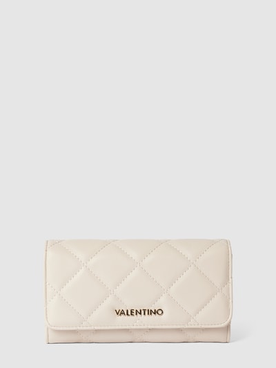 VALENTINO BAGS Portemonnee met labeldetail, model 'OCARINA' Ecru - 1