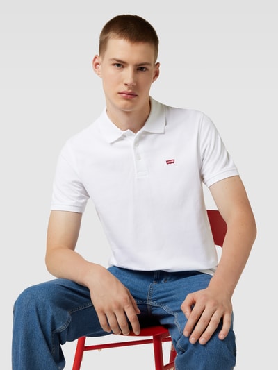 Levi's® Poloshirt mit Label-Patch Weiss 3