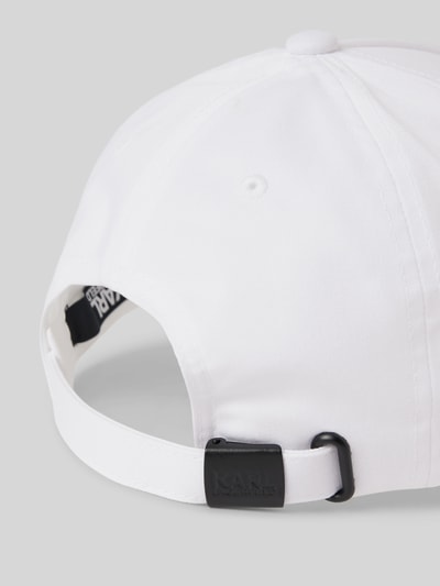 Karl Lagerfeld Basecap mit Label-Print Weiss 3