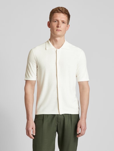 Marc O'Polo Slim Fit Freizeithemd mit Umlegekragen Offwhite 4