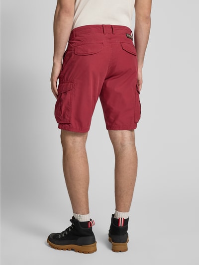 Napapijri Loose Fit Cargoshorts mit Logo-Stitching Modell 'NOTO 2.0' Bordeaux 5