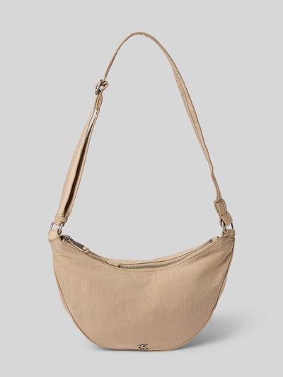 Calvin Klein Jeans Handtas met labelapplicatie, model 'LUNA' Beige - 2