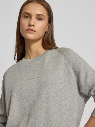 Marc O'Polo Denim Regular Fit Sweatshirt aus reiner Baumwolle Hellgrau Melange 3