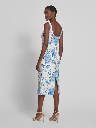 V by Vera Mont Cocktailjurk met vierkante hals Blauw - 5