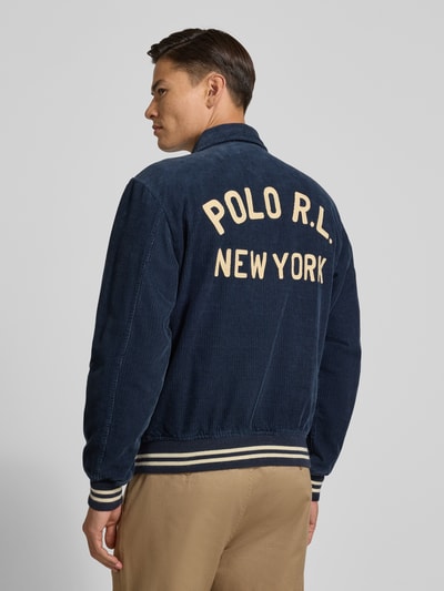 Polo Ralph Lauren College-Jacke mit Druckknopfleiste Marine 5