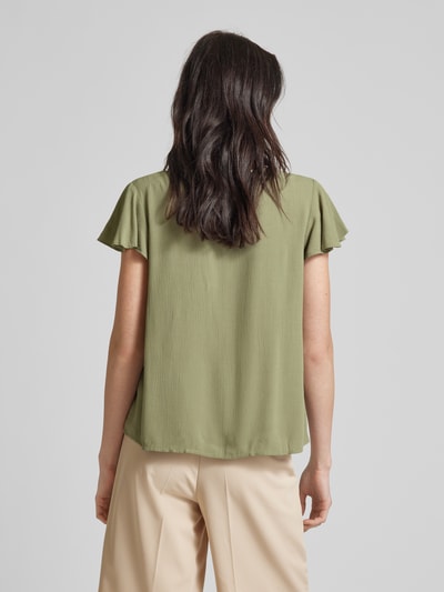 Vila Blusenshirt aus Viskose Modell 'MESA' Khaki 5