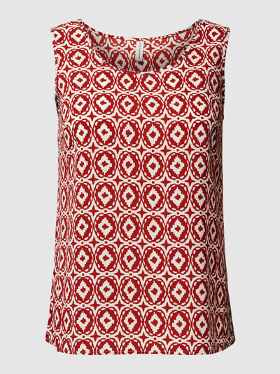 ONLY CARMAKOMA PLUS SIZE Tanktop mit Allover-Muster Modell 'LUXODA' Rostrot 2