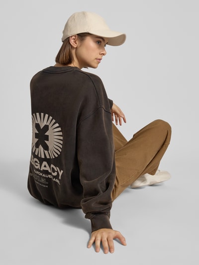 Karo Kauer Bluza o kroju oversized z okrągłym dekoltem model ‘Legacy’ Czarny 3