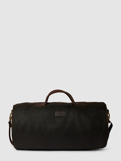 Barbour Weekender mit Lederbesatz Modell 'BARBOUR WAX HOLDALL' Oliv 2