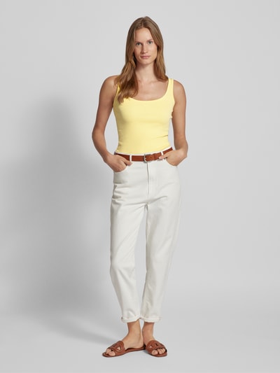 Lauren Ralph Lauren Tanktop in Ripp-Optik Modell 'KELLY' Gelb 1