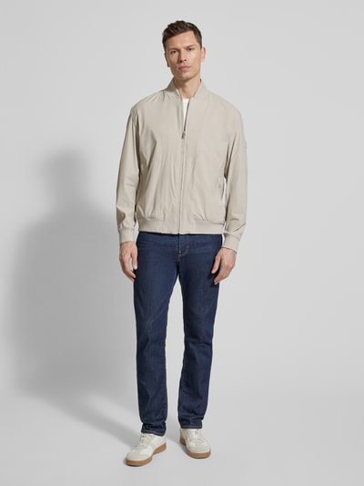 BOSS Orange Regular Fit Blouson mit Baseball-Kragen Modell 'OSURF' Sand 1