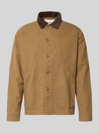 Forét Hemdjacke mit Kentkragen Khaki 2