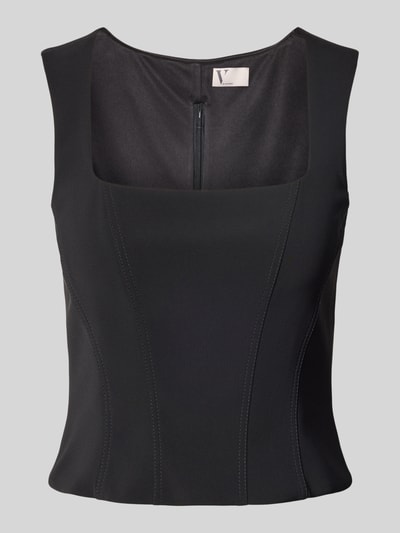 V by Vera Mont Top mit Karree-Ausschnitt Black 2