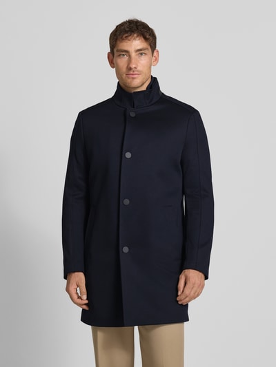 MCNEAL Płaszcz o kroju regular fit ze stójką Ciemnoniebieski 4