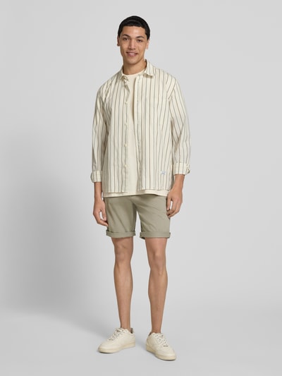 JACK & JONES Regular Fit Shorts mit Eingrifftaschen Modell 'BOWIE' Oliv 1