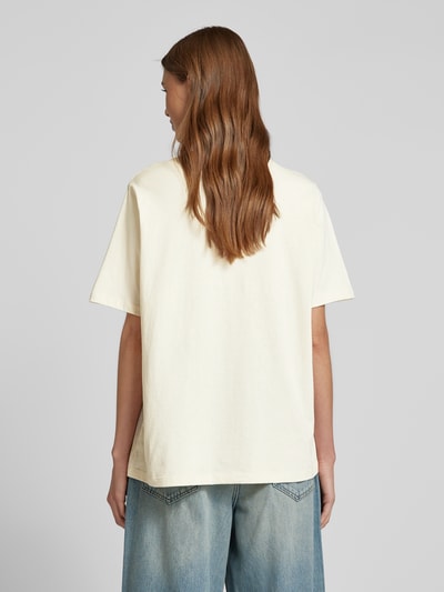 Vero Moda Loose Fit T-Shirt mit Statement Print Modell 'VALERIE' Offwhite 5